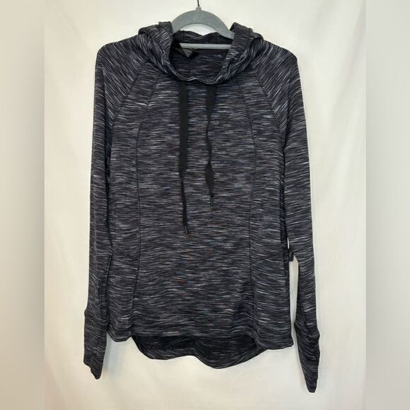 90 degree by reflex NWT black/white polar flex hooded long sleeve top Size large - Picture 1 of 5